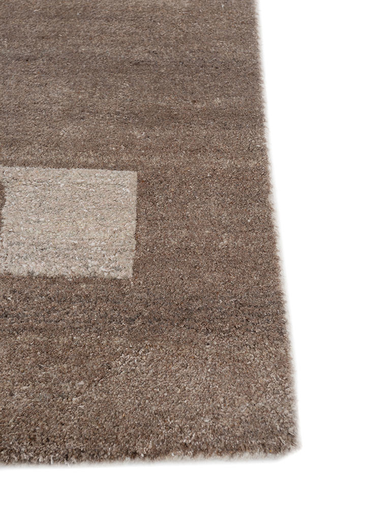 white noise beige and brown wool and viscose hand tufted Rug - Corner white noise beige and brown wool and viscose hand tufted Rug - Corner