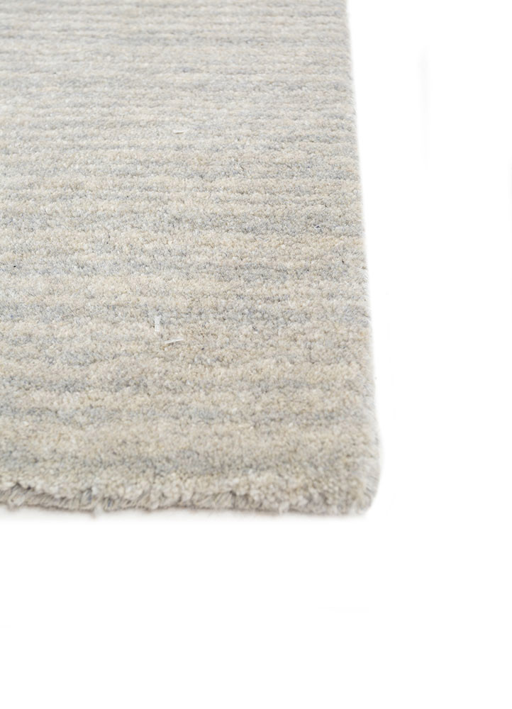 white noise blue wool hand tufted Rug - Corner white noise blue wool hand tufted Rug - Corner