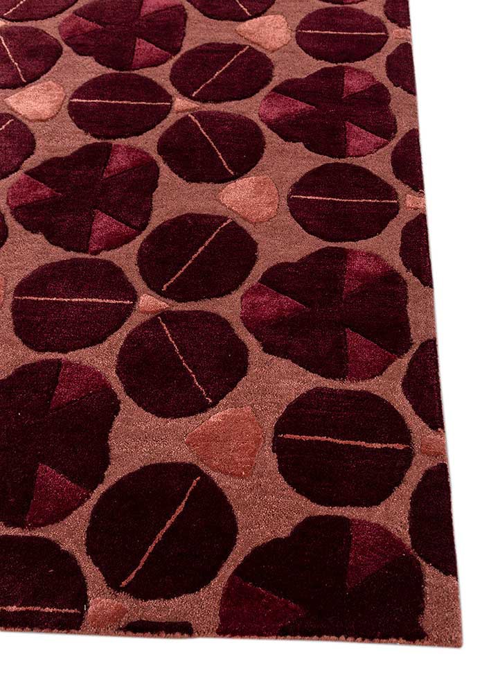 jaipur wunderkammer red and orange wool and viscose hand tufted Rug - Corner jaipur wunderkammer red and orange wool and viscose hand tufted Rug - Corner