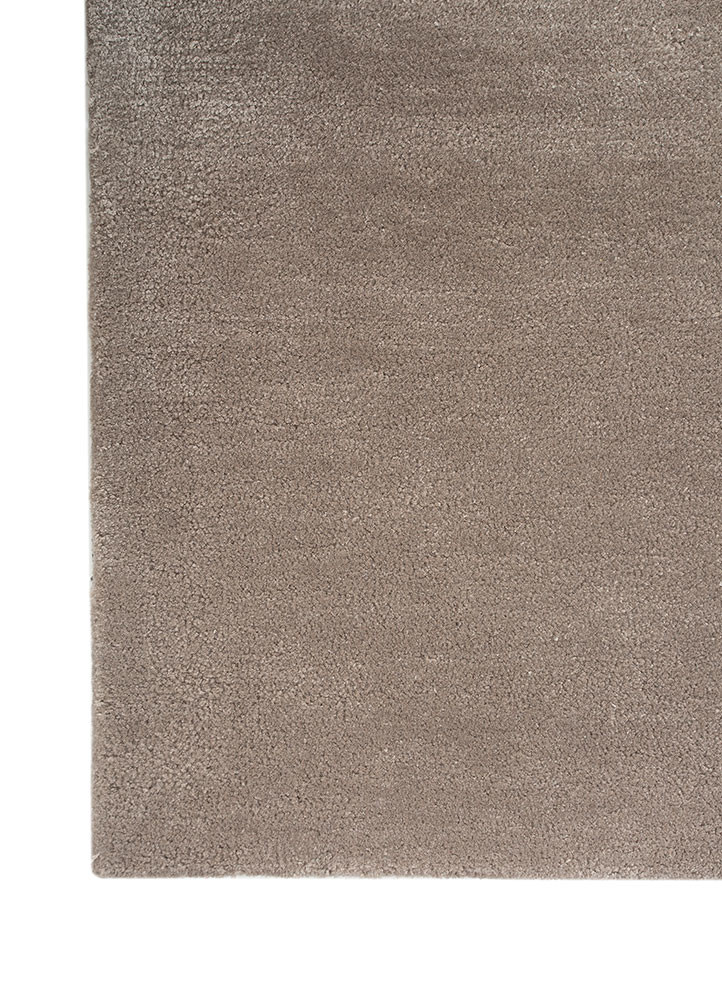 joy grey and black wool and viscose hand tufted Rug - Corner