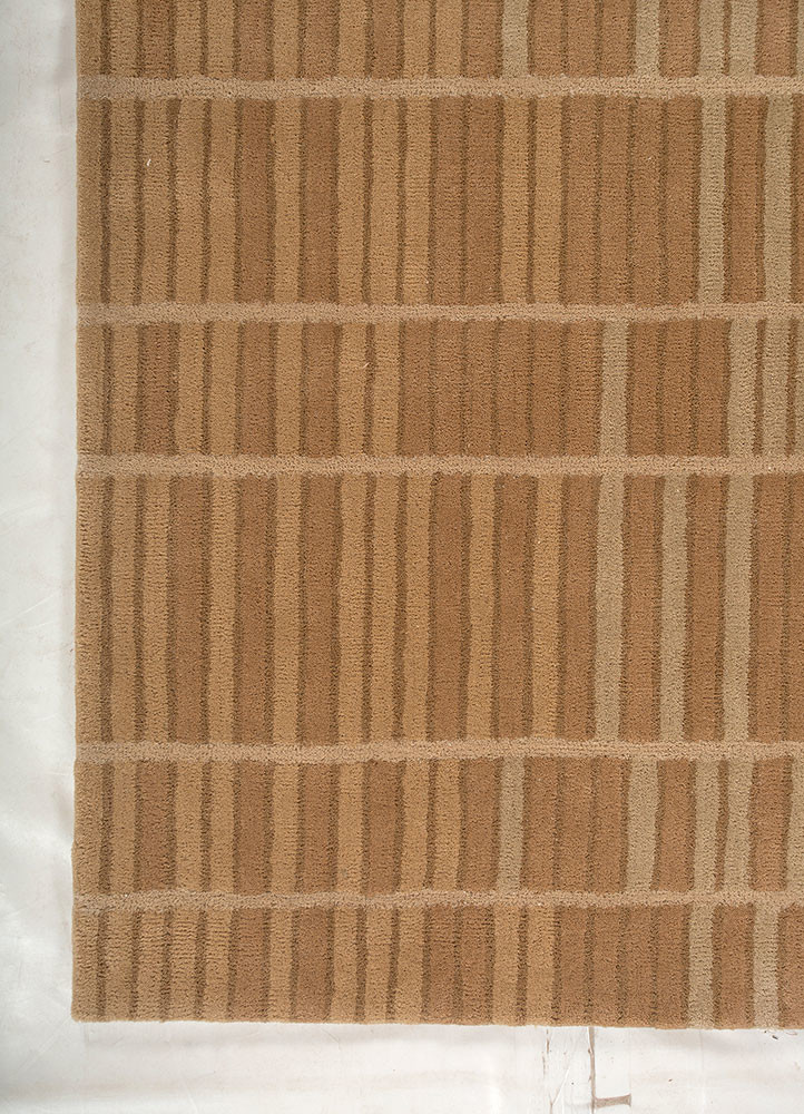 aprezo beige and brown wool hand tufted Rug - Corner aprezo beige and brown wool hand tufted Rug - Corner