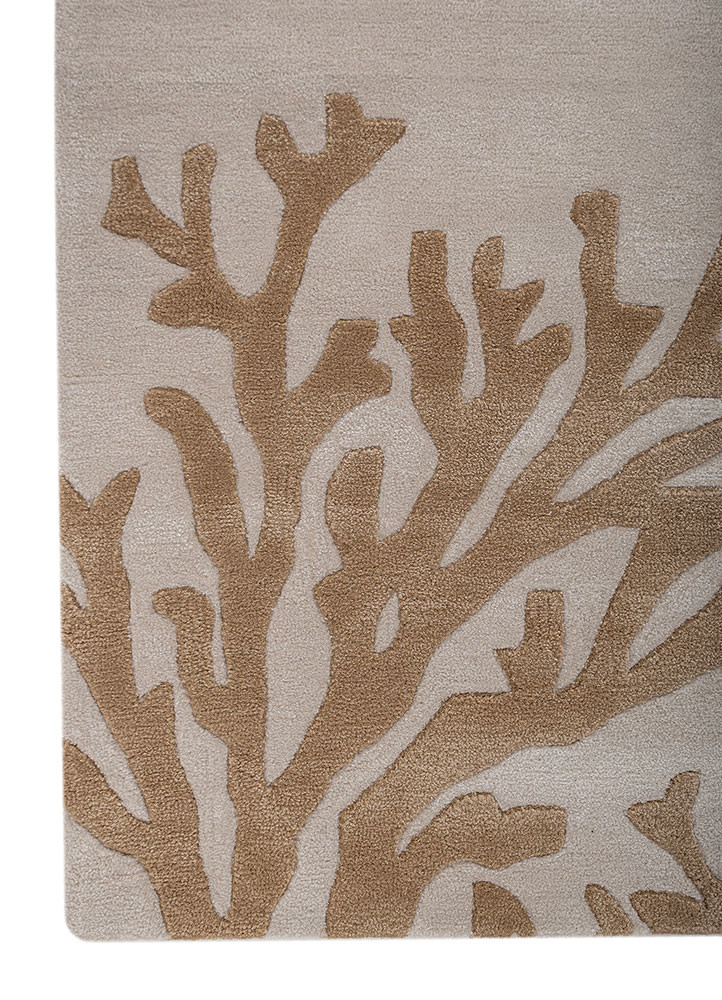 modo ivory wool hand tufted Rug - Corner modo ivory wool hand tufted Rug - Corner