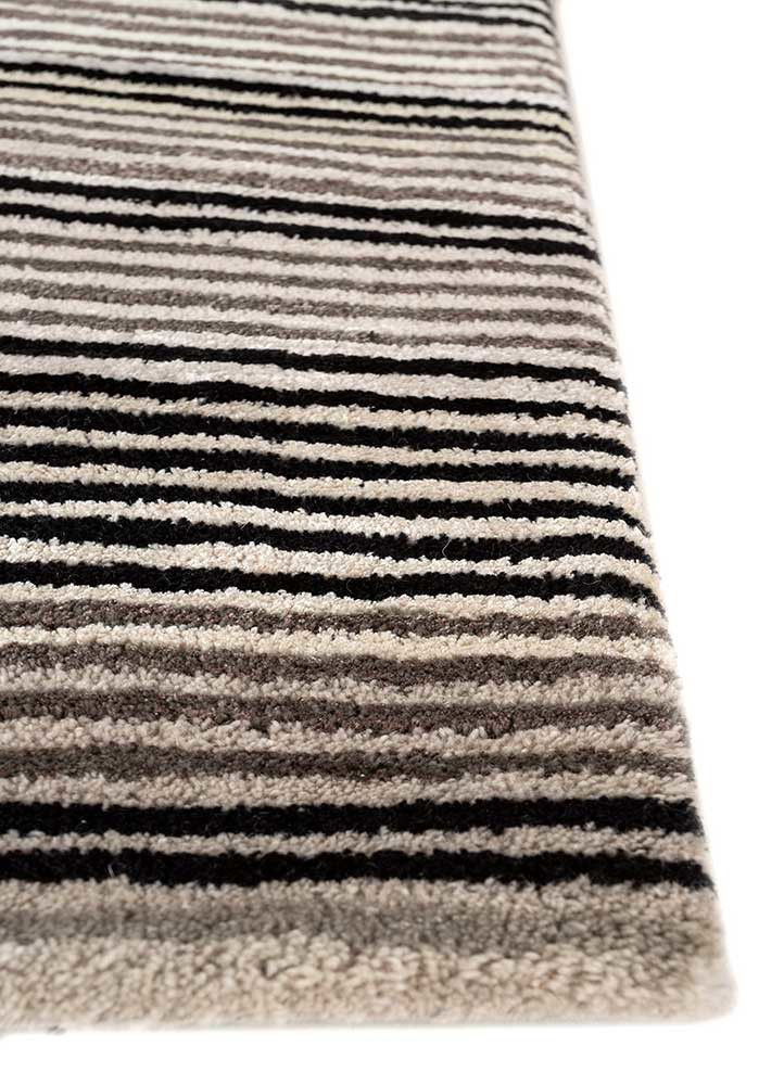 caliedo grey and black wool and viscose hand tufted Rug - Corner caliedo grey and black wool and viscose hand tufted Rug - Corner