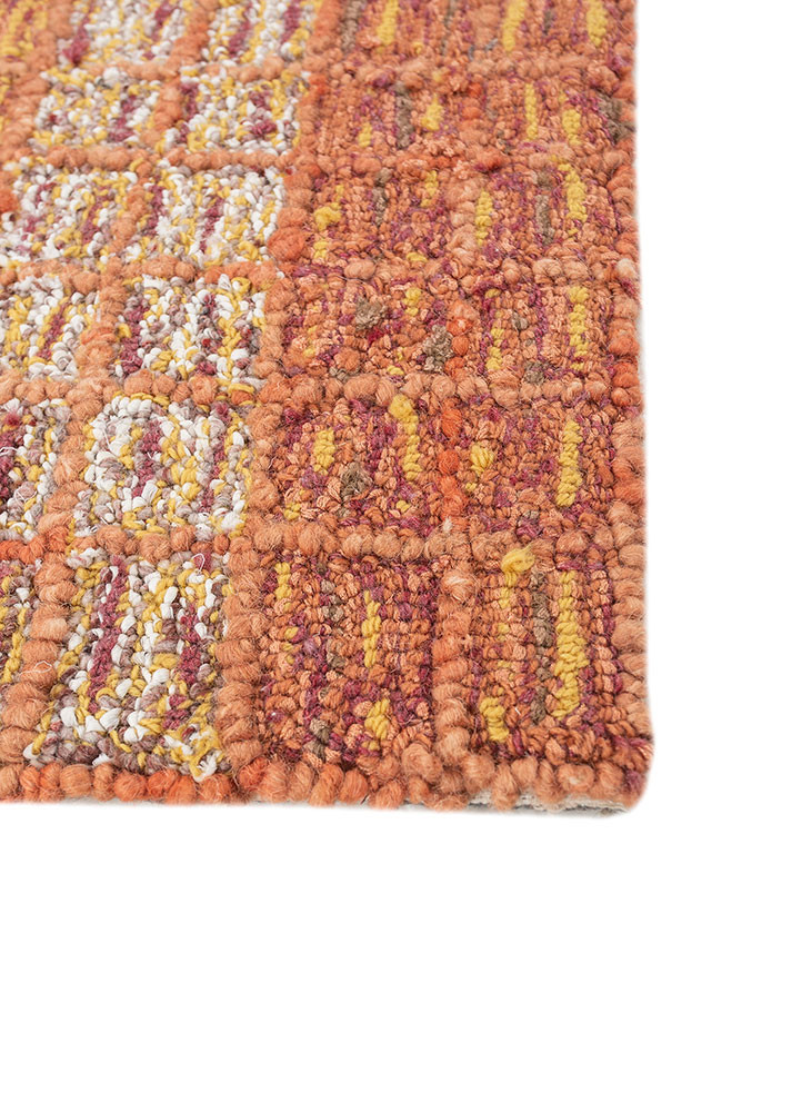 aprezo multi wool and viscose hand tufted Rug - Corner