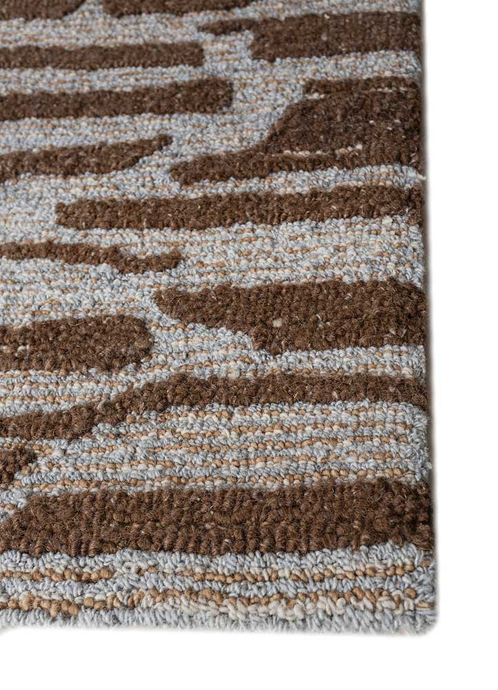 pathways multi wool and viscose hand tufted Rug - Corner