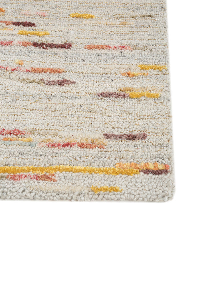 pathways multi wool and viscose hand tufted Rug - Corner