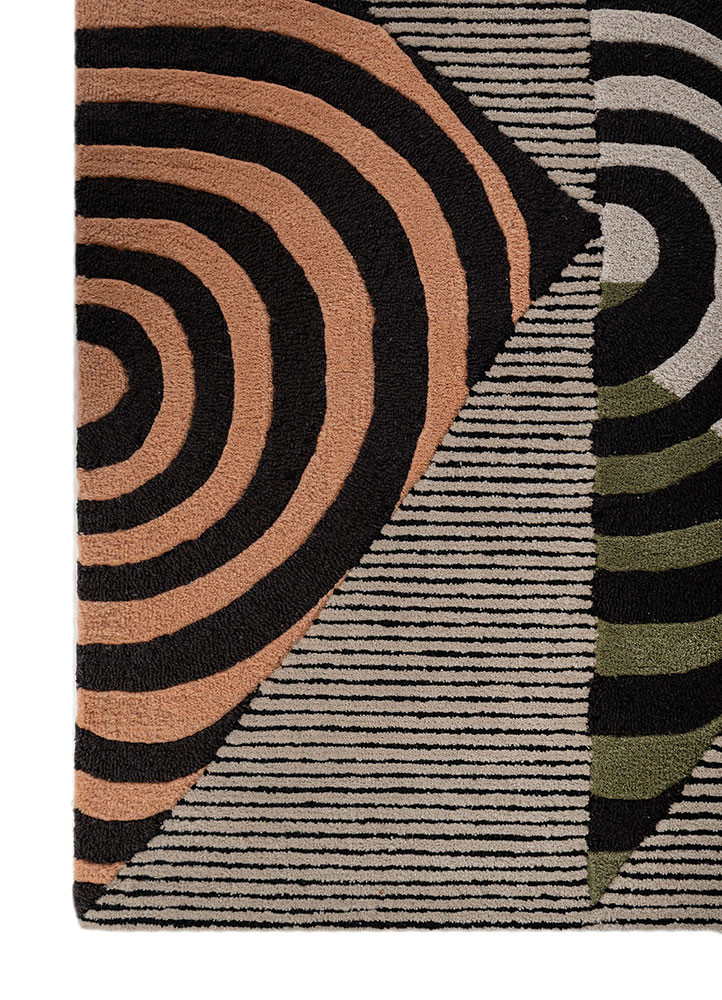 acar ivory wool and viscose hand tufted Rug - Corner acar ivory wool and viscose hand tufted Rug - Corner