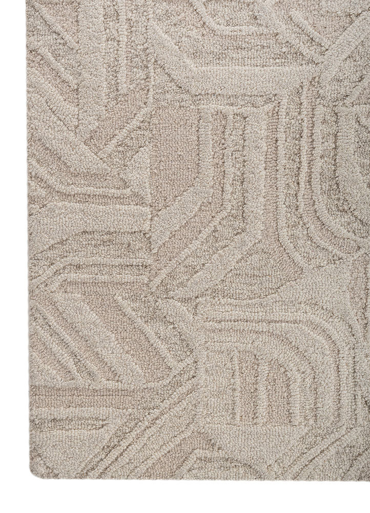 pathways multi wool hand tufted Rug - Corner