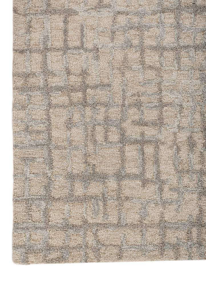 aprezo multi wool hand tufted Rug - Corner