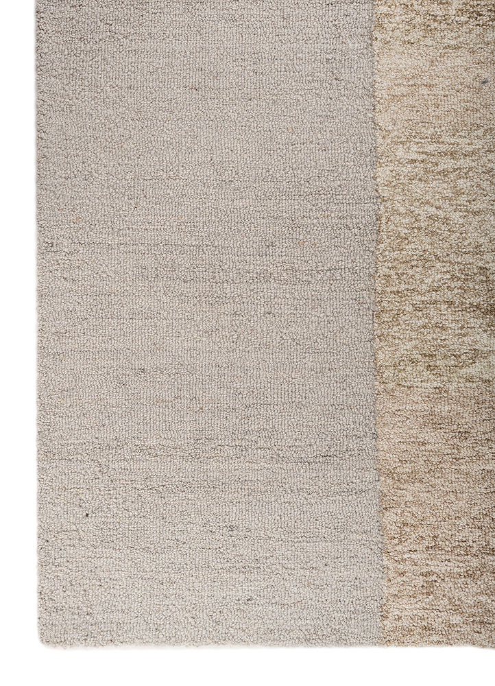 come around multi wool hand tufted Rug - Corner