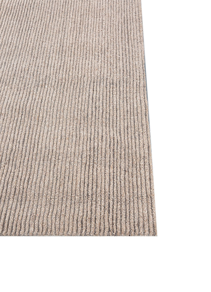 pathways beige and brown wool hand tufted Rug - Corner pathways beige and brown wool hand tufted Rug - Corner