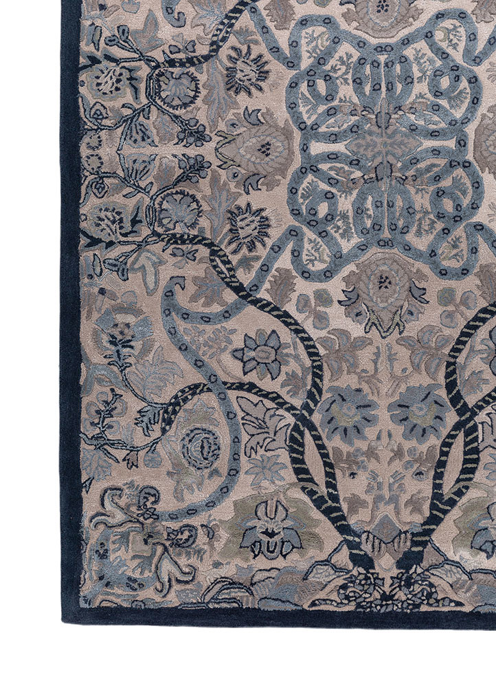 bodhi ivory wool and viscose hand tufted Rug - Corner bodhi ivory wool and viscose hand tufted Rug - Corner