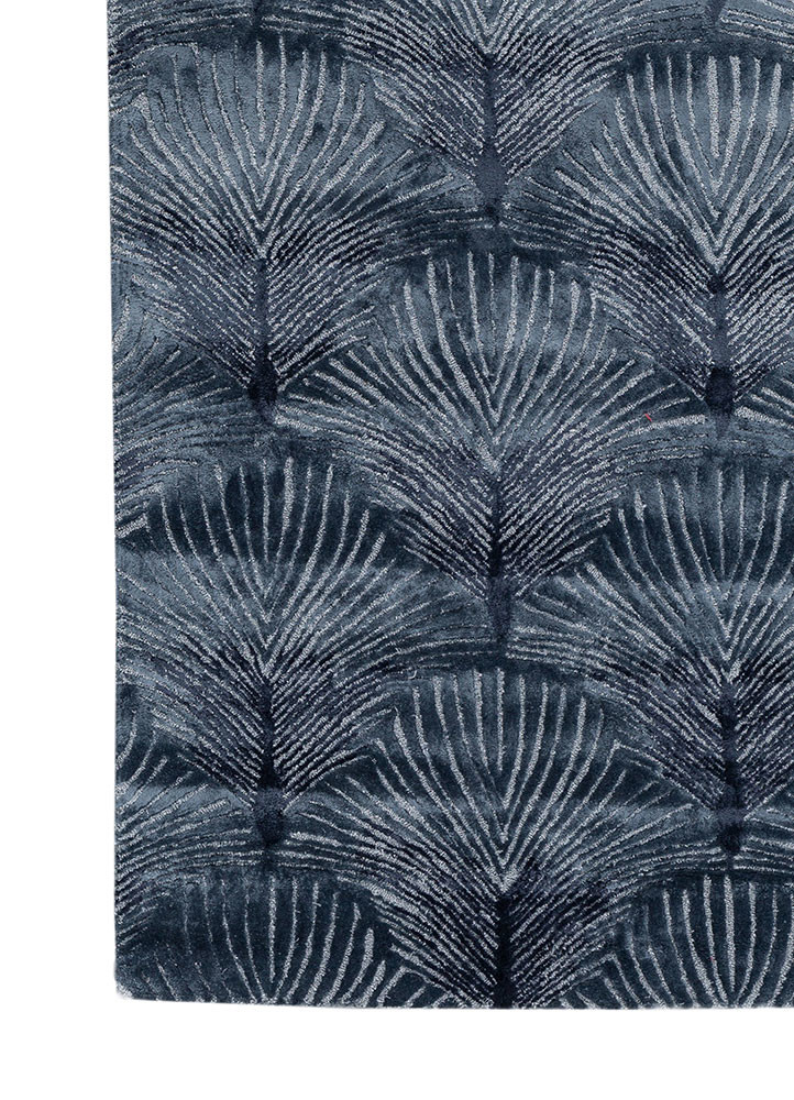 aurelia ivory viscose hand tufted Rug - Corner
