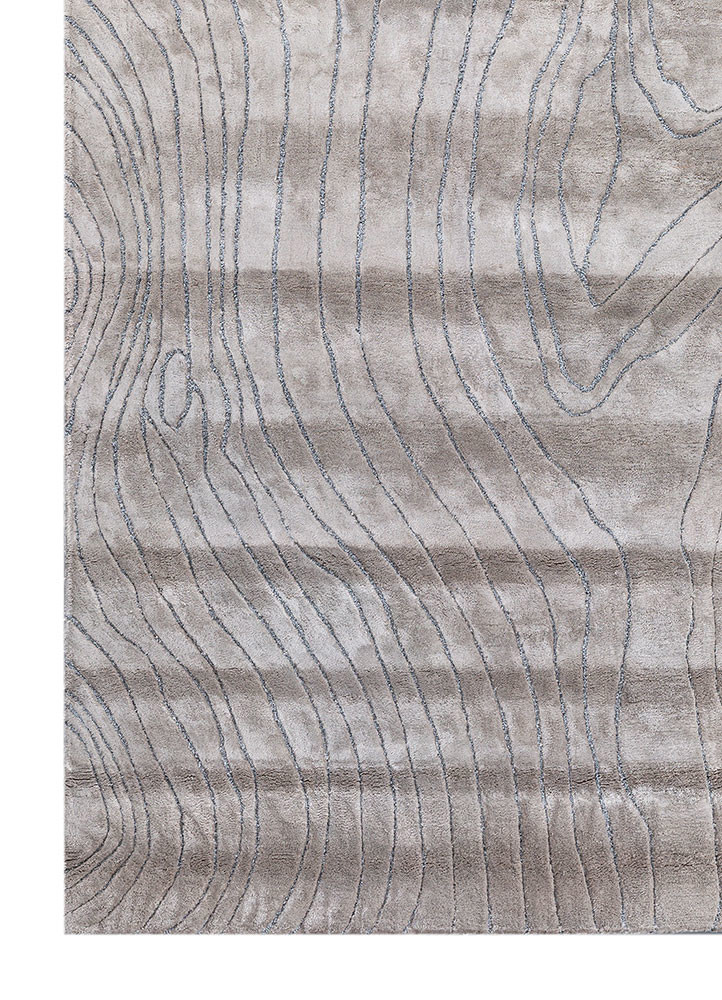 cera grey and black viscose hand tufted Rug - Corner cera grey and black viscose hand tufted Rug - Corner