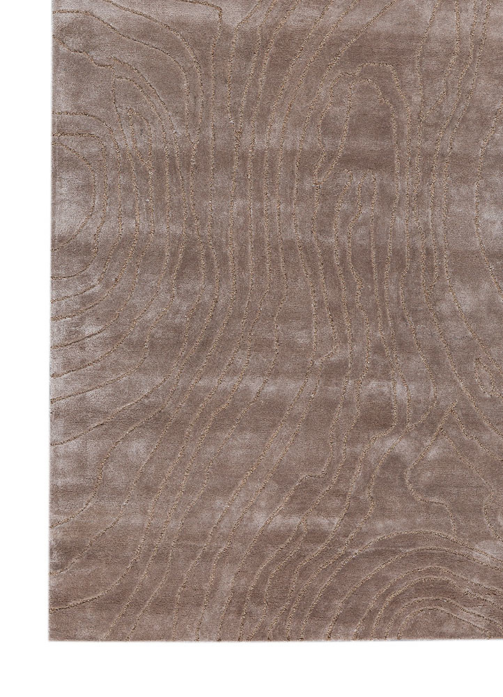 white noise ivory viscose hand tufted Rug - Corner white noise ivory viscose hand tufted Rug - Corner