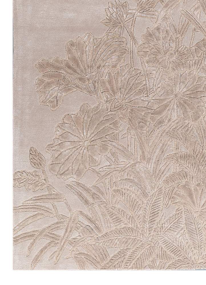 aurelia ivory wool and viscose hand tufted Rug - Corner aurelia ivory wool and viscose hand tufted Rug - Corner