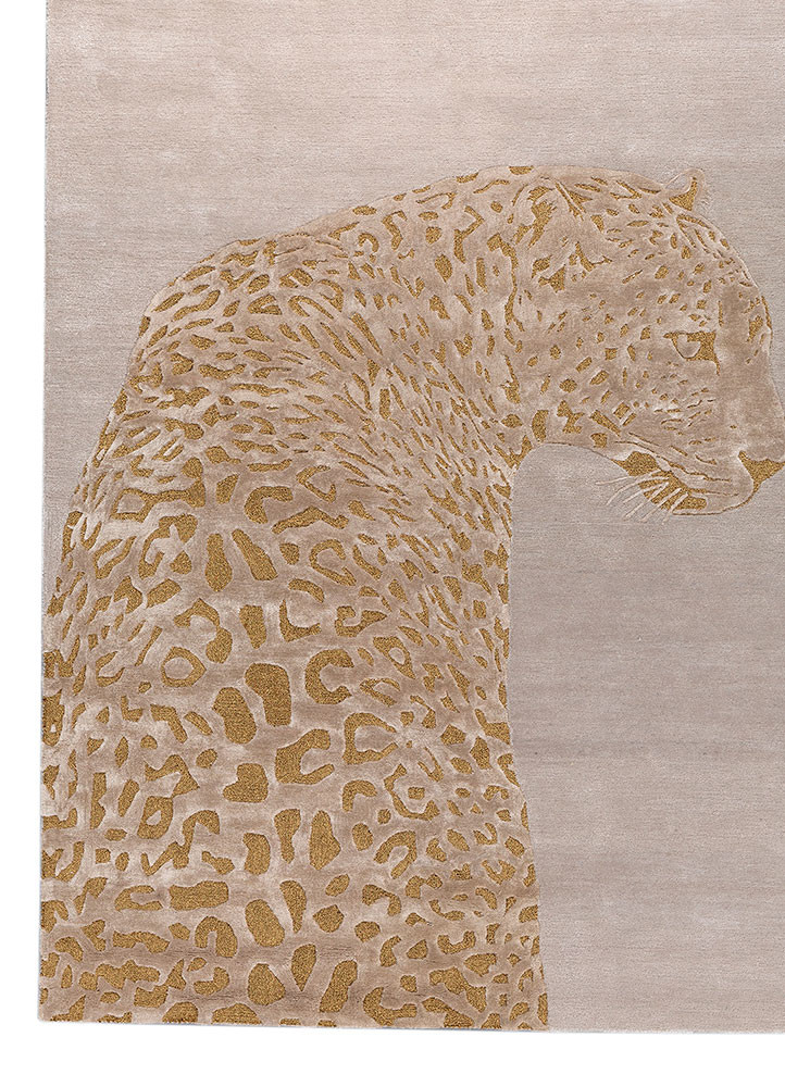 wild wanderlust ivory wool and viscose hand tufted Rug - Corner