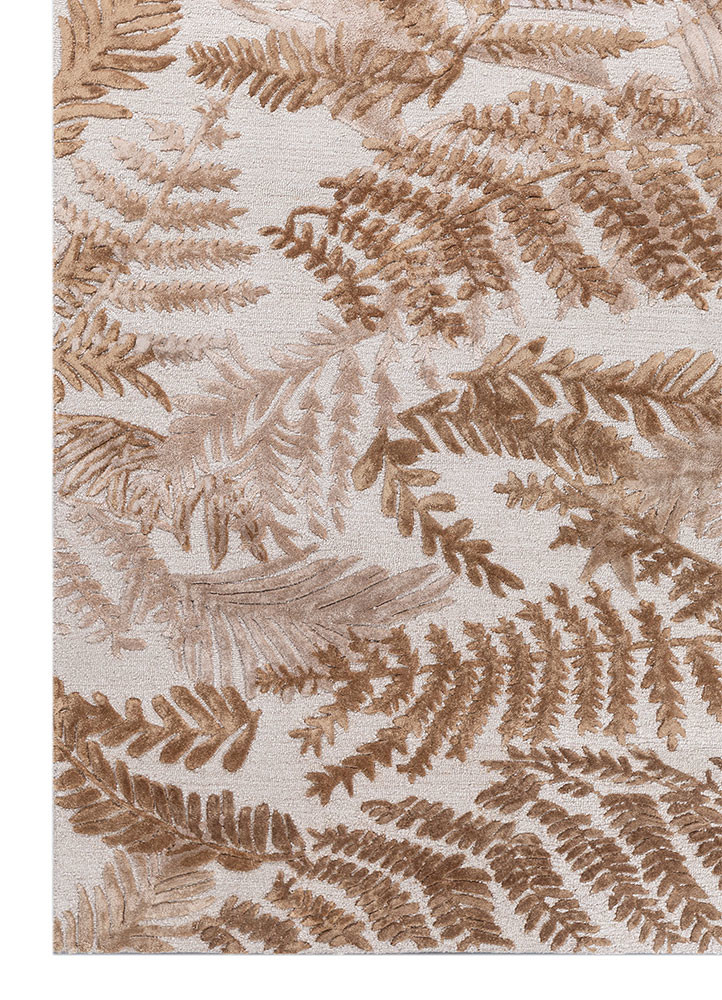hacienda ivory wool and viscose hand tufted Rug - Corner hacienda ivory wool and viscose hand tufted Rug - Corner