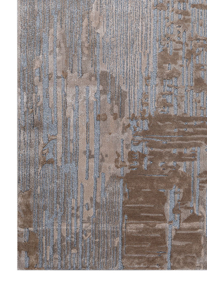 genesis grey and black wool and viscose hand tufted Rug - Corner genesis grey and black wool and viscose hand tufted Rug - Corner