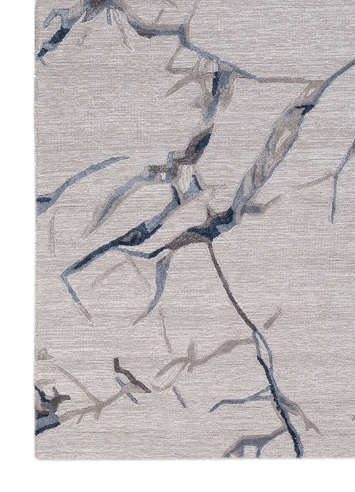 genesis grey and black wool and viscose hand tufted Rug - Corner genesis grey and black wool and viscose hand tufted Rug - Corner