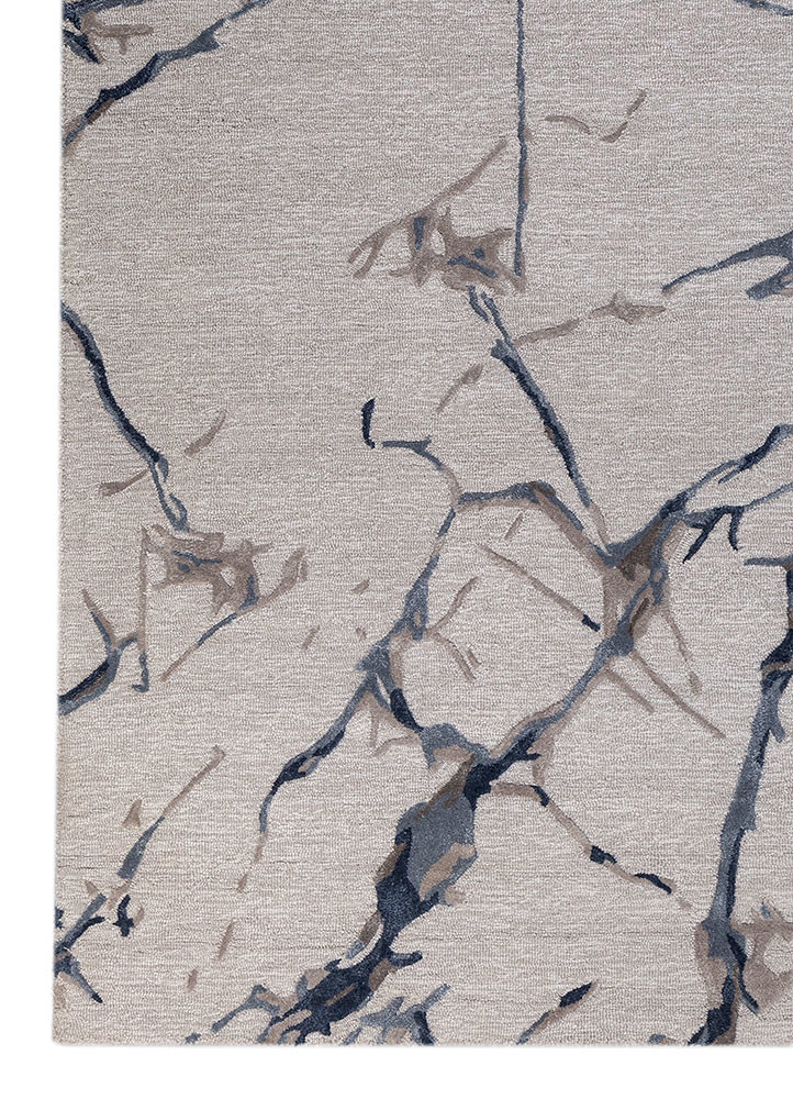 genesis grey and black wool and viscose hand tufted Rug - Corner genesis grey and black wool and viscose hand tufted Rug - Corner