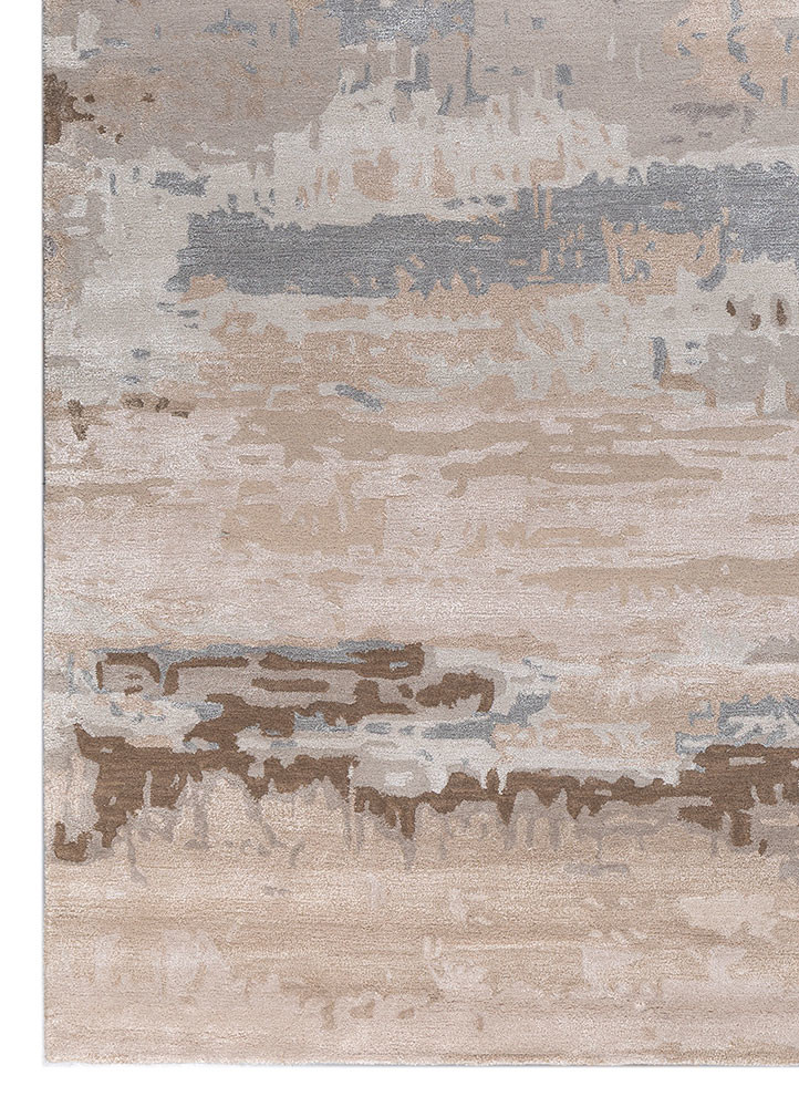 genesis grey and black wool and viscose hand tufted Rug - Corner genesis grey and black wool and viscose hand tufted Rug - Corner