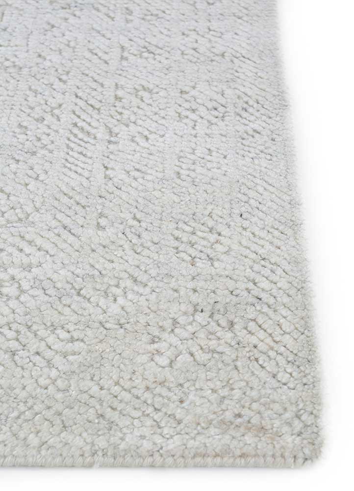 clan ivory wool hand knotted Rug - Corner clan ivory wool hand knotted Rug - Corner