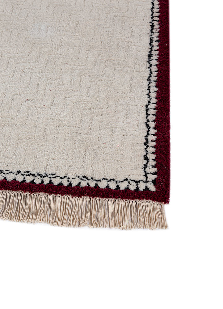 atelier ivory wool hand knotted Rug - Corner atelier ivory wool hand knotted Rug - Corner