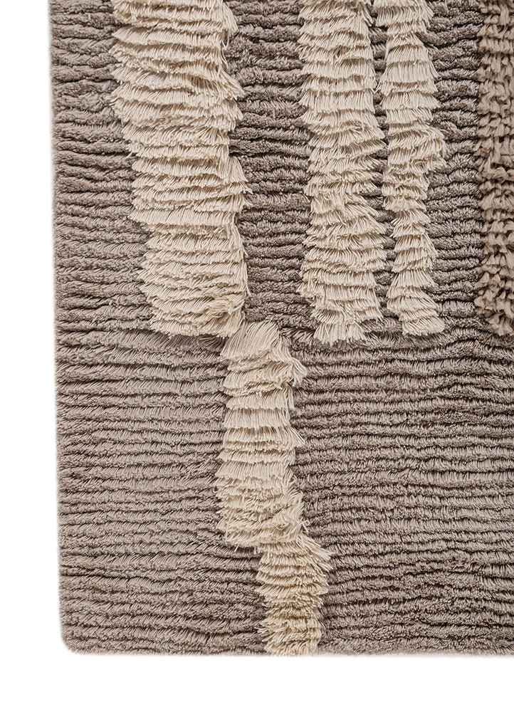 aprezo grey and black acrylic hand knotted Rug - Corner aprezo grey and black acrylic hand knotted Rug - Corner