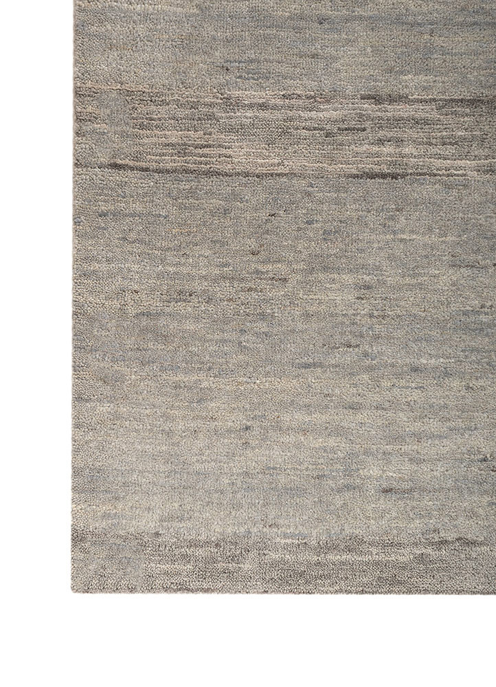 aprezo grey and black wool and silk hand knotted Rug - Corner aprezo grey and black wool and silk hand knotted Rug - Corner