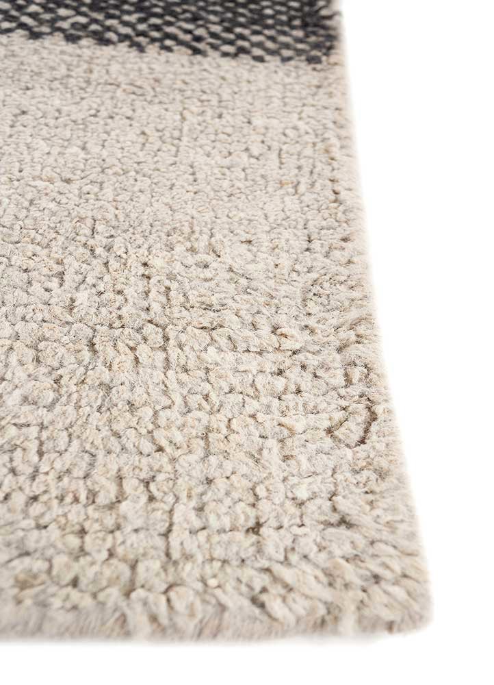 manifest ivory afghan wool hand knotted Rug - Corner