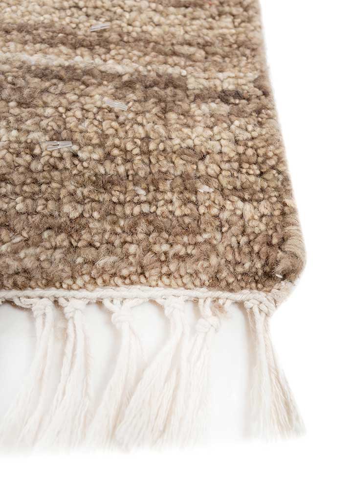 manifest beige and brown afghan wool hand knotted Rug - Corner manifest beige and brown afghan wool hand knotted Rug - Corner