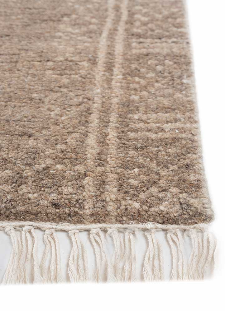 thyme beige and brown afghan wool hand knotted Rug - Corner thyme beige and brown afghan wool hand knotted Rug - Corner
