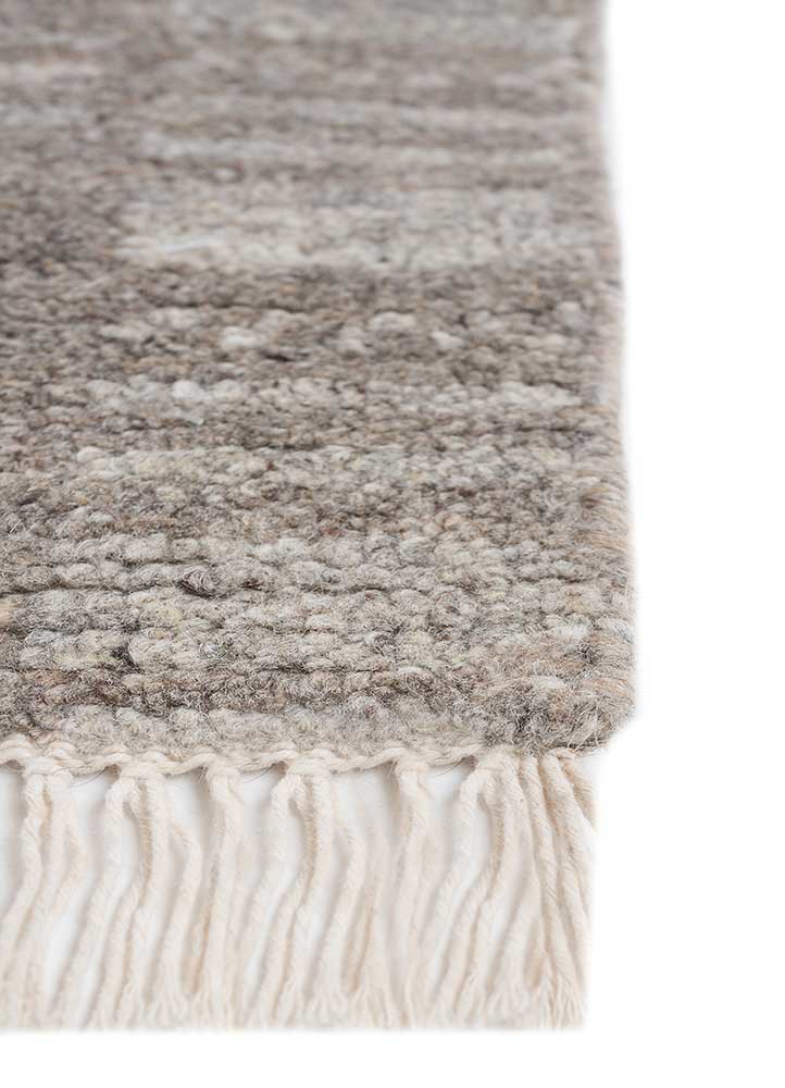 thyme grey and black afghan wool hand knotted Rug - Corner thyme grey and black afghan wool hand knotted Rug - Corner