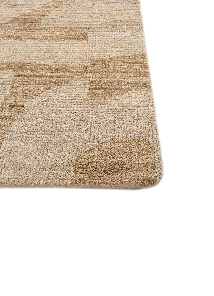 manifest beige and brown afghan wool hand knotted Rug - Corner manifest beige and brown afghan wool hand knotted Rug - Corner