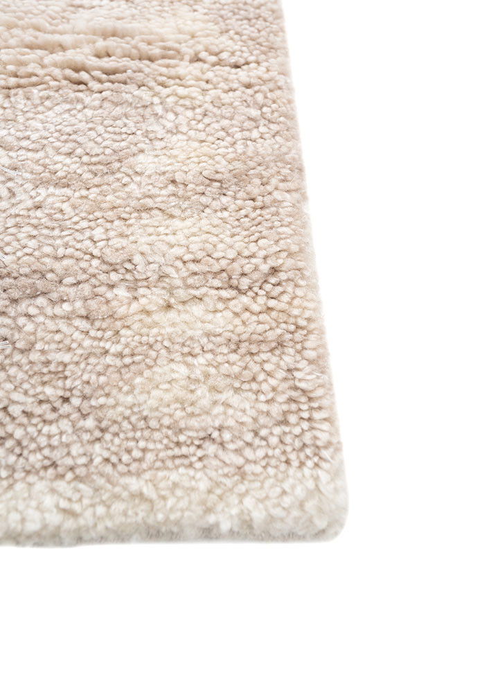 manifest ivory wool hand knotted Rug - Corner manifest ivory wool hand knotted Rug - Corner