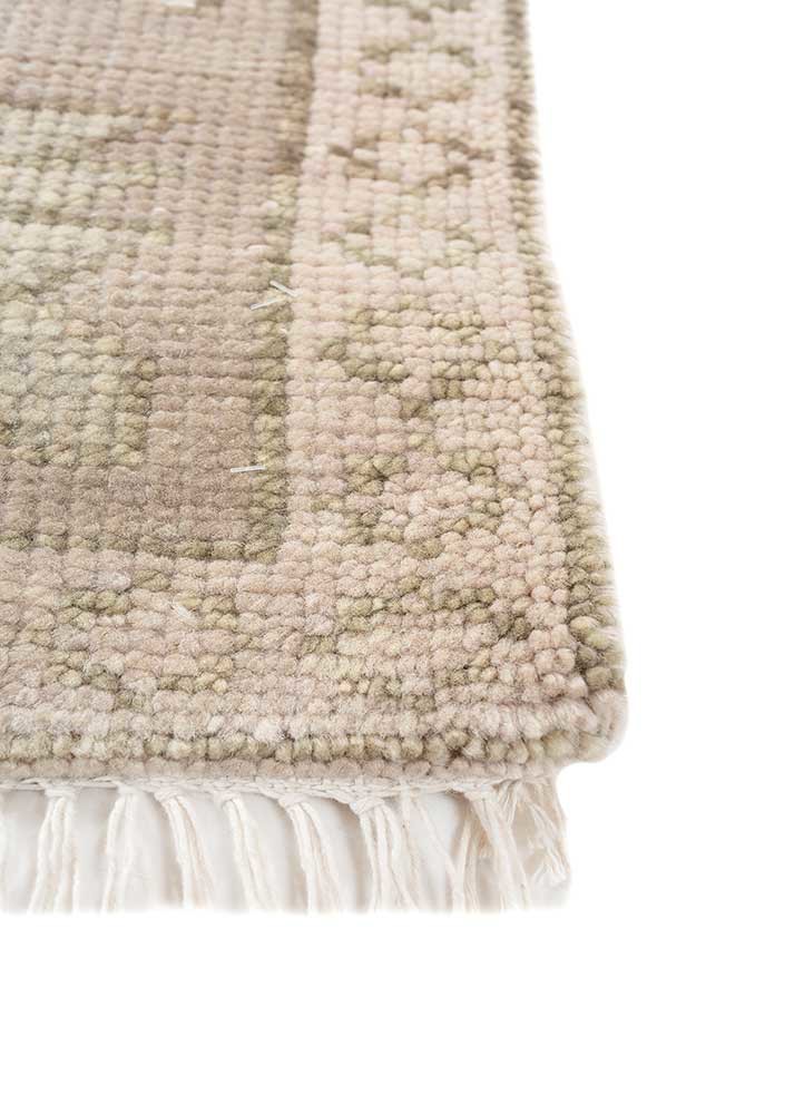 thyme ivory wool hand knotted Rug - Corner thyme ivory wool hand knotted Rug - Corner