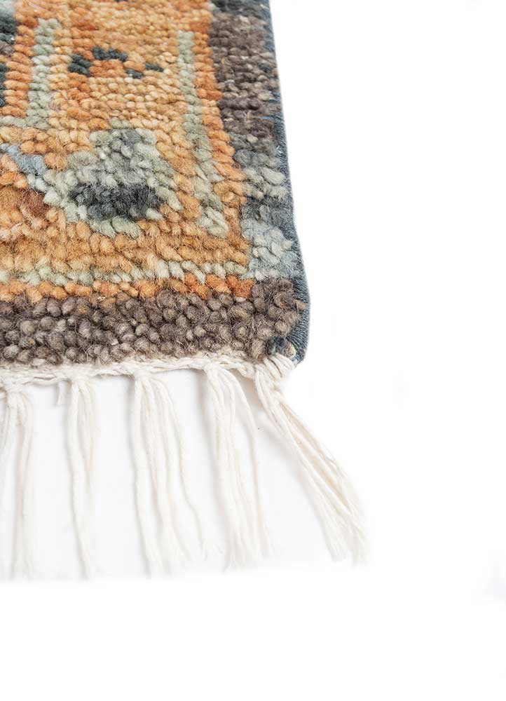 viscaya blue wool hand knotted Rug - Corner viscaya blue wool hand knotted Rug - Corner
