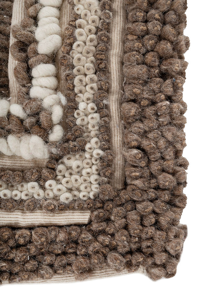 wall installation beige and brown wool wall art WALL ART & TAPESTRY - Corner wall installation beige and brown wool wall art WALL ART & TAPESTRY - Corner