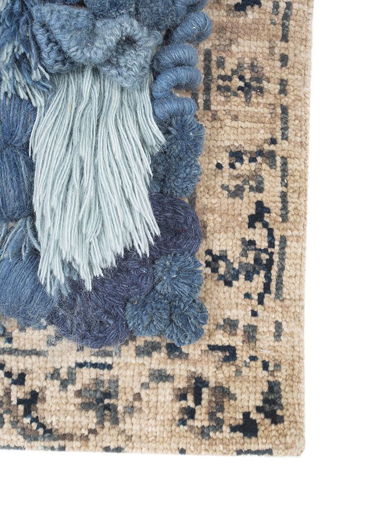 wall art blue wool  WALL ART & TAPESTRY - Corner