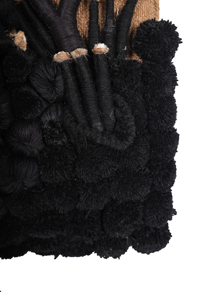 wall art grey and black wool and bamboo silk wall art WALL ART & TAPESTRY - Corner wall art grey and black wool and bamboo silk wall art WALL ART & TAPESTRY - Corner