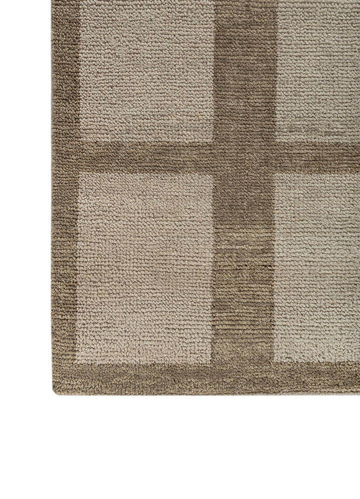 aprezo grey and black wool hand knotted Rug - Corner aprezo grey and black wool hand knotted Rug - Corner