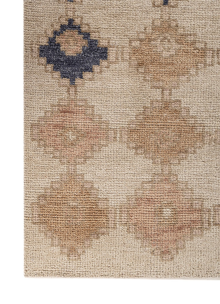 thyme ivory wool hand knotted Rug - Corner thyme ivory wool hand knotted Rug - Corner