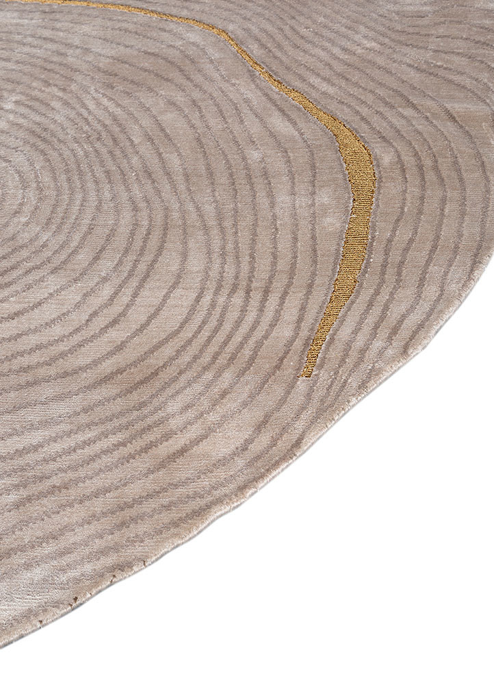 azalea ivory bamboo silk and zari hand knotted Rug - Corner azalea ivory bamboo silk and zari hand knotted Rug - Corner