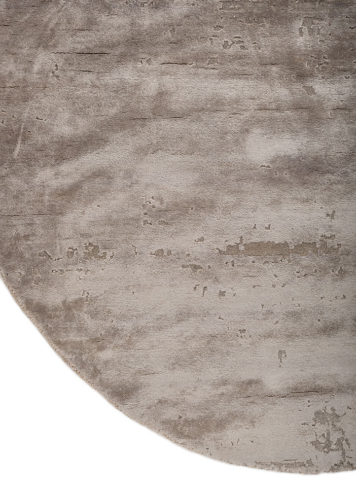 hidden by kavi beige and brown wool and bamboo silk hand knotted Rug - Corner hidden by kavi beige and brown wool and bamboo silk hand knotted Rug - Corner