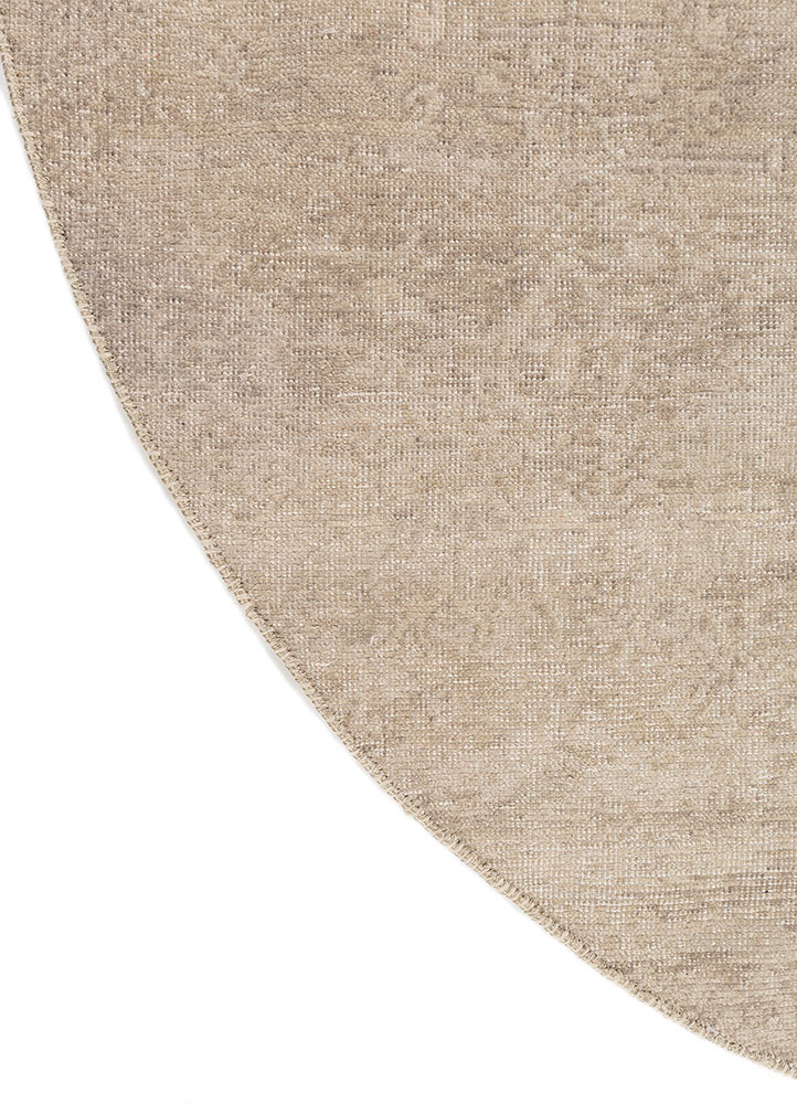 erbe ivory wool hand knotted Rug - Corner erbe ivory wool hand knotted Rug - Corner