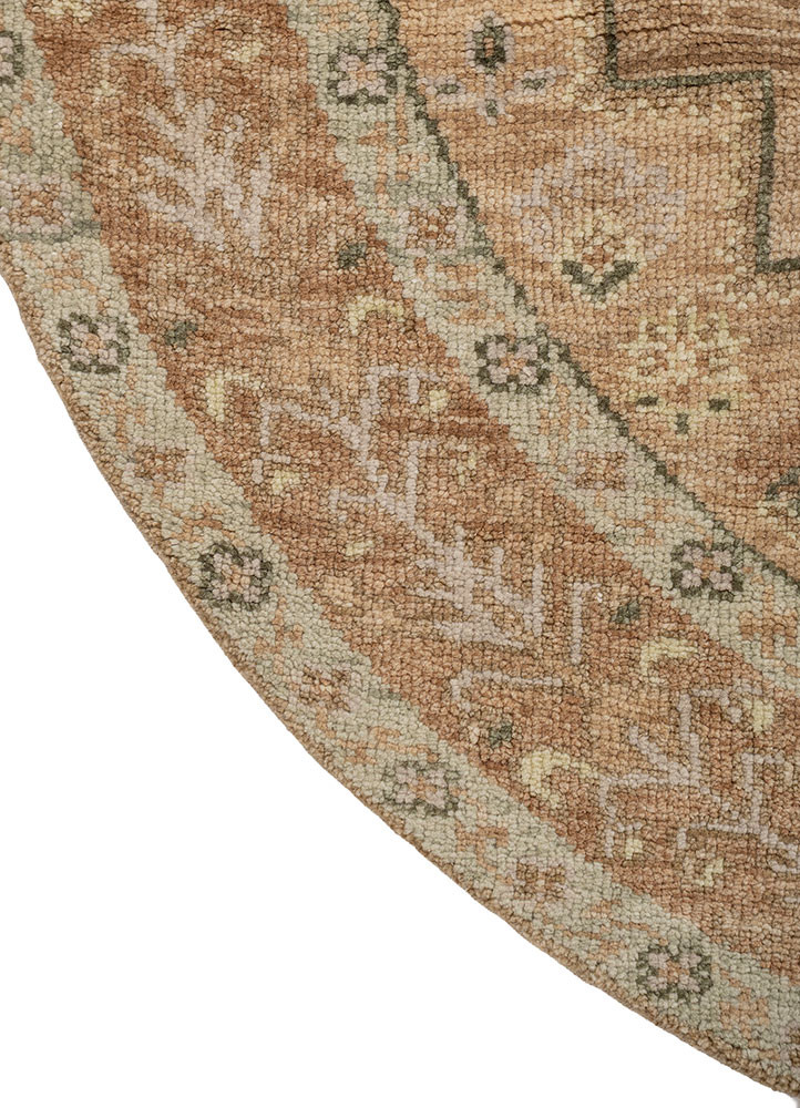 savana beige and brown wool hand knotted Rug - Corner savana beige and brown wool hand knotted Rug - Corner