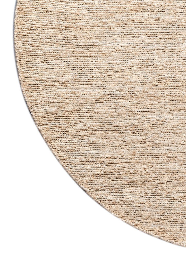 hula ivory jute and hemp hand knotted Rug - Corner