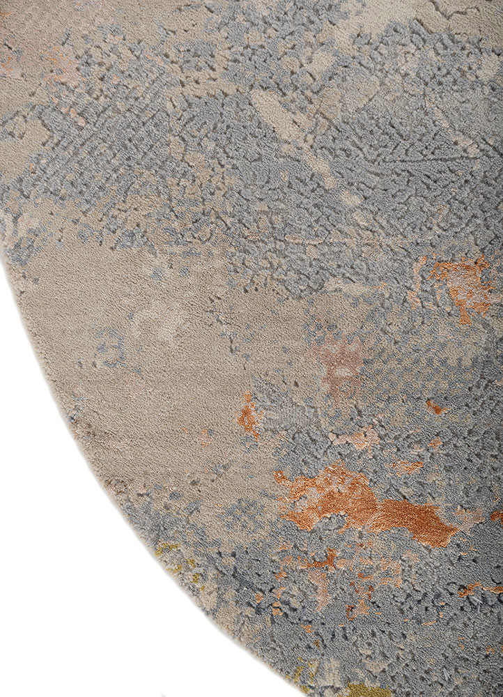 Unstring By Kavi Blue Hand Knotted Wool & Bamboo Silk Rugs - Srb-705(Fr ...
