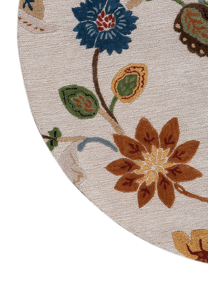 hacienda ivory wool and viscose hand tufted Rug - Corner hacienda ivory wool and viscose hand tufted Rug - Corner